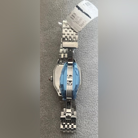 Michele Meggie Diamond Silver Stainless Steel Watch New $1595 - Picture 6 of 15